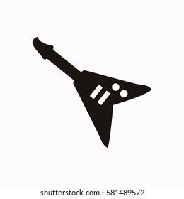 Electric guitar  icon Vector design.