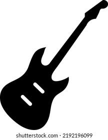 Electric guitar icon vector illustration on white background..eps
