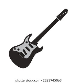Electric Guitar icon vector illustration template design 