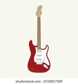 Ícone de guitarra elétrica Ícone de guitarra. Ilustração vetorial da guitarra elétrica isolada sobre fundo branco.