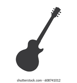 Electric guitar icon, vector illustration design.