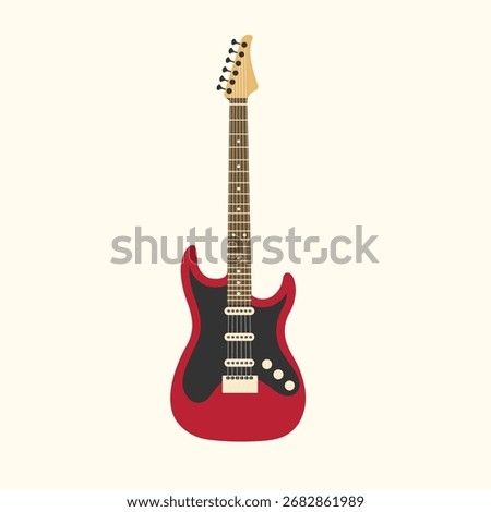 Electric guitar icon. Vector illustration