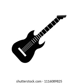 electric guitar icon vector icon. Simple element illustration. electric guitar symbol design. Can be used for web and mobile.