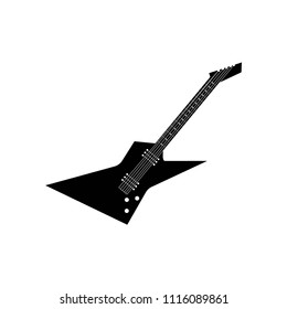 electric guitar icon vector icon. Simple element illustration. electric guitar symbol design. Can be used for web and mobile.