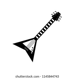 electric guitar icon vector icon. Simple element illustration. electric guitar symbol design. Can be used for web and mobile.