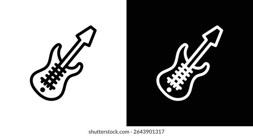 Electric Guitar icon vector simple element illustration editable