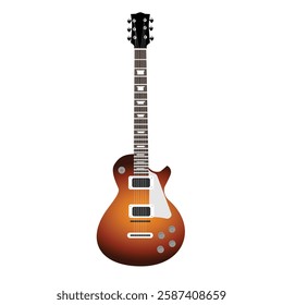 electric guitar icon,musical instrument,vector illustration on white background.