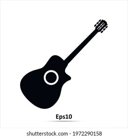 Electric guitar icon.Vector illustration. EPS10