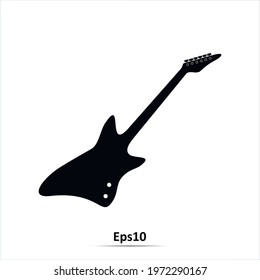 Electric guitar icon.Vector illustration. EPS10