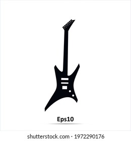 Electric guitar icon.Vector illustration. EPS10