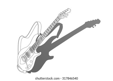 Electric Guitar Illustration
