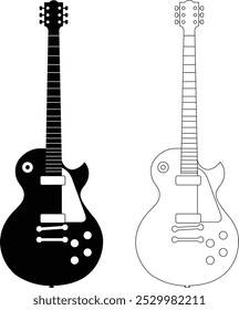 Ilustração de guitarra elétrica - Les Paul