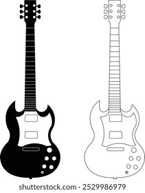 Electric Guitar Illustration - SG