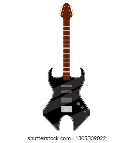 Electric guitar image. Musical instrument. Vector illustration desig