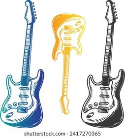 Electric Guitar instent download eps