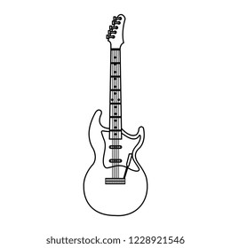 electric guitar instrument icon