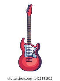 electric guitar instrument musical icon