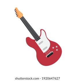 Electric Guitar Instrument Musical Icon Vector Illustration Design