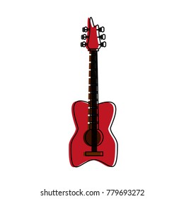 Electric guitar isolated
