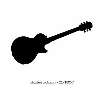 electric guitar isolated vector illustration