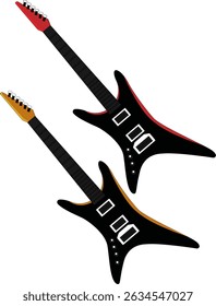 Electric Guitar Music Equipment Vector