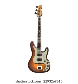electric guitar musical classic instrument icon isolated