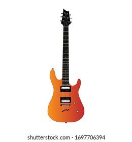 Electric Guitar musical instrument illustration