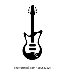 electric guitar musical instrument pictogram