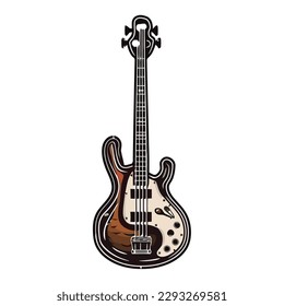 electric guitar musical instrument string isolated