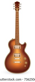electric guitar on a white background