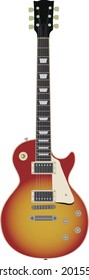 electric guitar of red color
