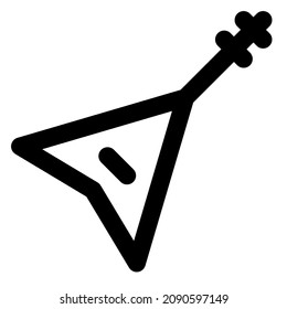 Electric guitar for a rock concert Layout