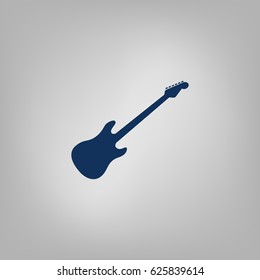 Electric guitar silhouette icon