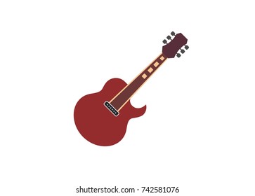 electric guitar simple illustration