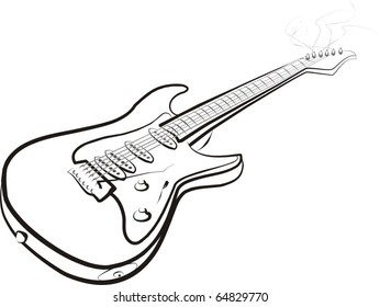 Electric Guitar Sketch