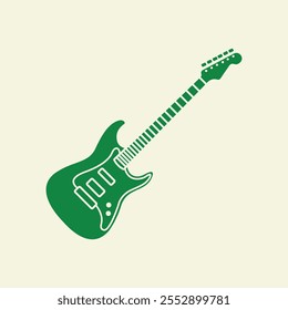 Electric guitar trendy artwork cute abstract vector illustration colorful applicative design.eps