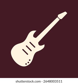 Electric guitar trendy vector art design seemly amazing colorful useful illustration.eps