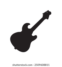 Electric guitar vector emoji symbol music illustration