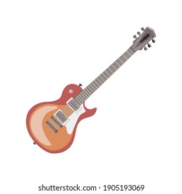 electric guitar vector hand drawn. 