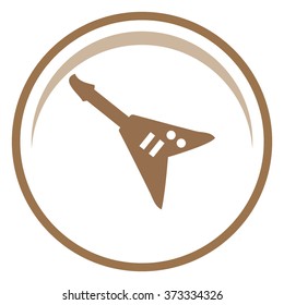 Electric guitar vector icon.