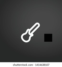 Electric Guitar vector icon. Electric Guitar concept stroke symbol design. Thin graphic elements vector illustration, outline pattern for your web site design, logo, UI. EPS 10.