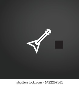 Electric Guitar vector icon. Electric Guitar concept stroke symbol design. Thin graphic elements vector illustration, outline pattern for your web site design, logo, UI. EPS 10.