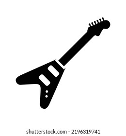 Electric Guitar Vector Icon Illustration