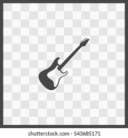 Electric guitar vector icon. Isolated illustration. Business picture.