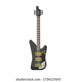 Electric guitar vector icon.Cartoon vector icon isolated on white background electric guitar.