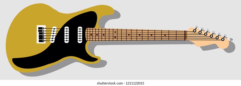 electric guitar vector illustration