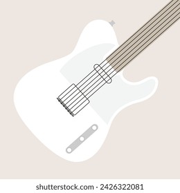 Electric Guitar, Guitar Vector, Electric Guitar Illustration, Guitar Illustration, Musical Band, Band Instrument, Instrument Icon, Vector Illustration