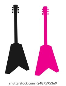 Electric Guitar Vector, Illustration of Musical Instrument