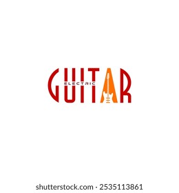 Electric Guitar wordmark letter logo