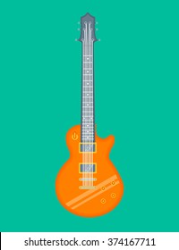Electric guitars. Flat style vector illustration